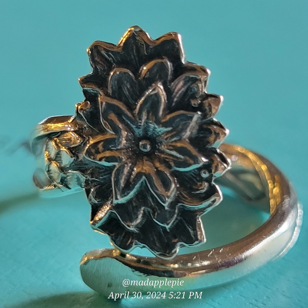 1885 Tiffany & Co. Ragged Sailor Spoon Ring in Sterling Silver Luxury Vintage 37 - Picture 11 of 14